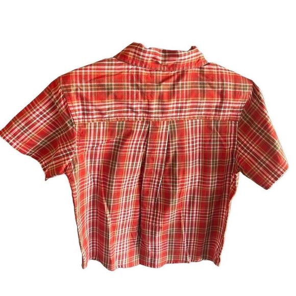 WonderKids short sleeve button up shirt NEW NWT 3T orange - Picture 5 of 8